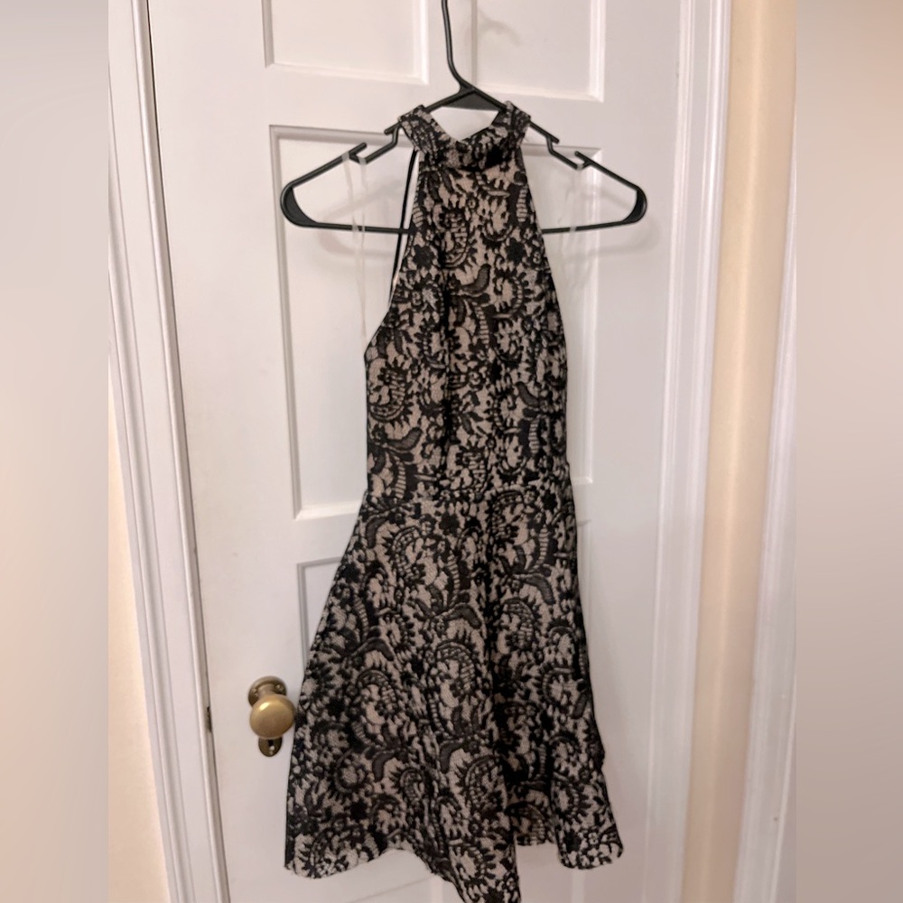 Charlotte Russe Xs black halter party dress nwt